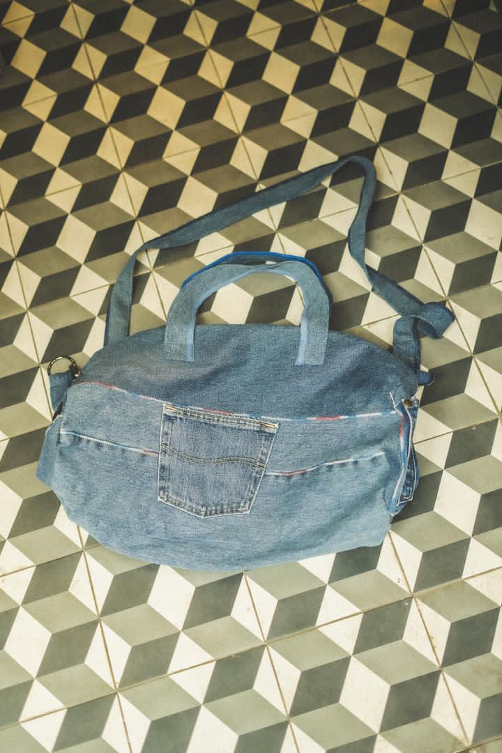 Sac voyage - bleu jean