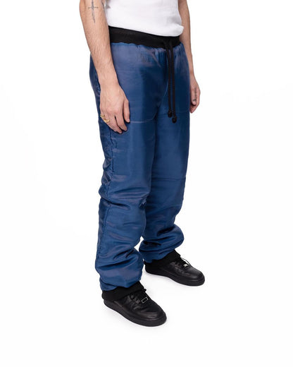 Pantalon matelassé King bleu